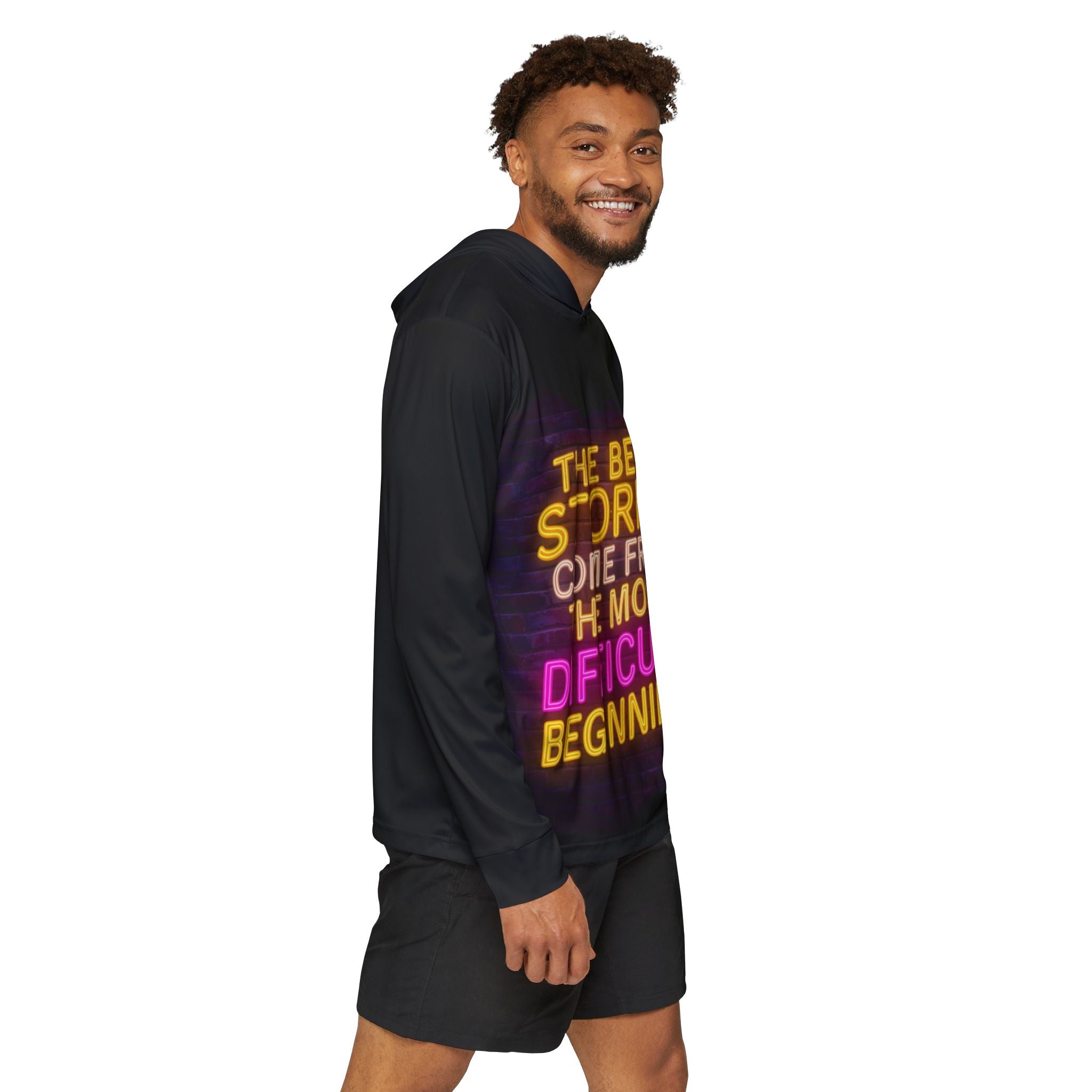 Inspirational Quote Hoodie — "The Best Stories Come From The Most Difficult Beginnings"