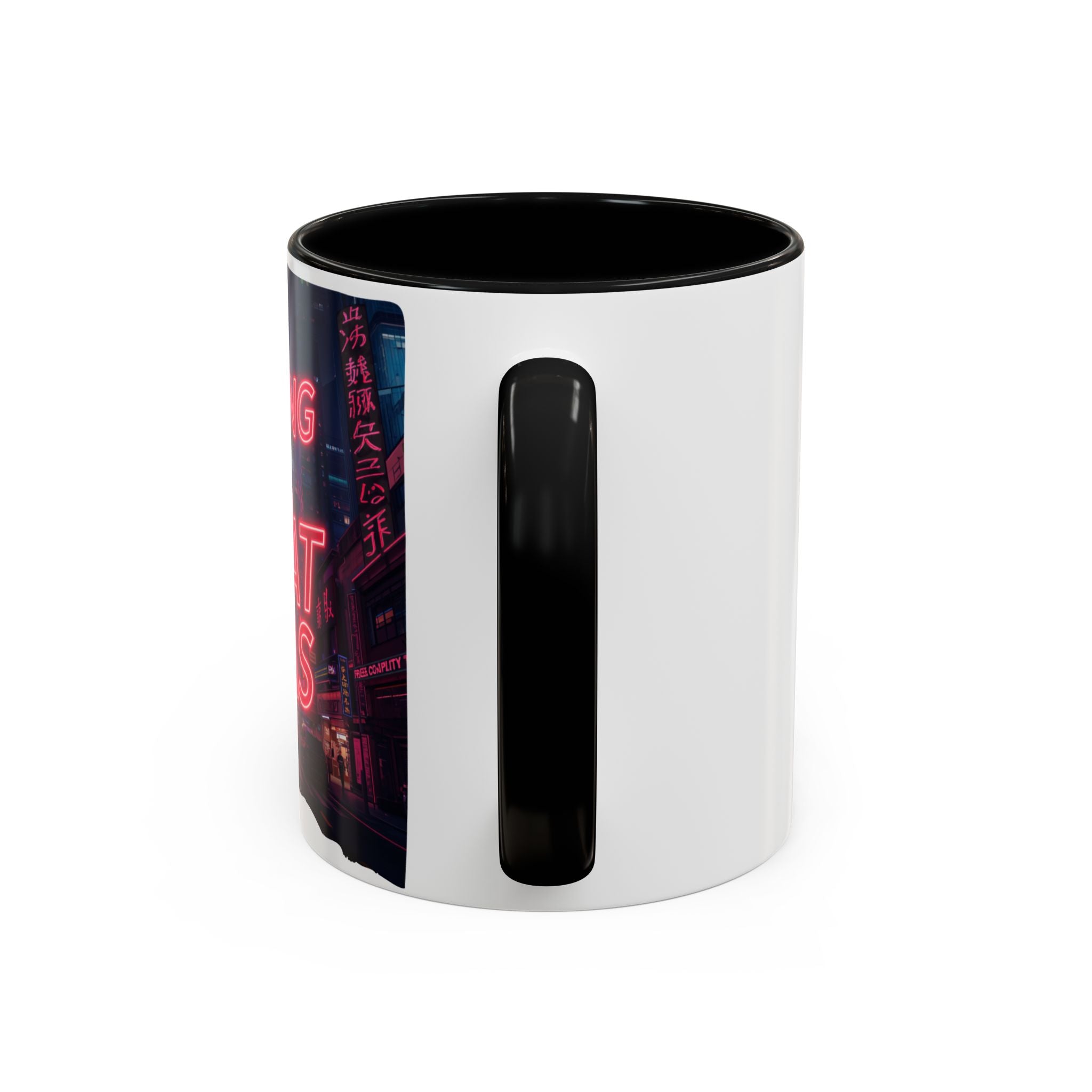 Brewing Up Great Ideas Coffee Mug | Neon City Accent Mug