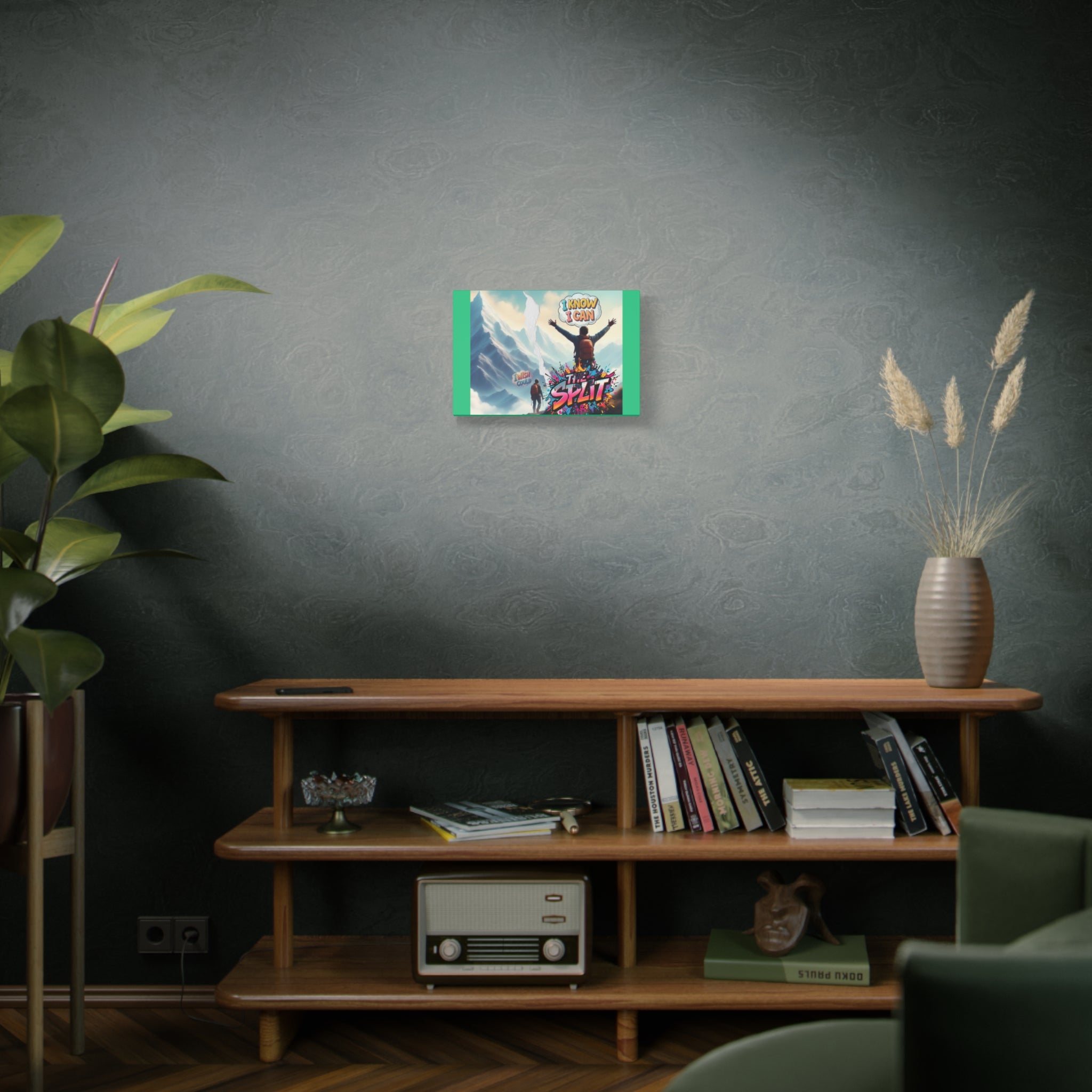 Motivational Mountain Matte Canvas Wall Art — "I Know I Can / The Split"