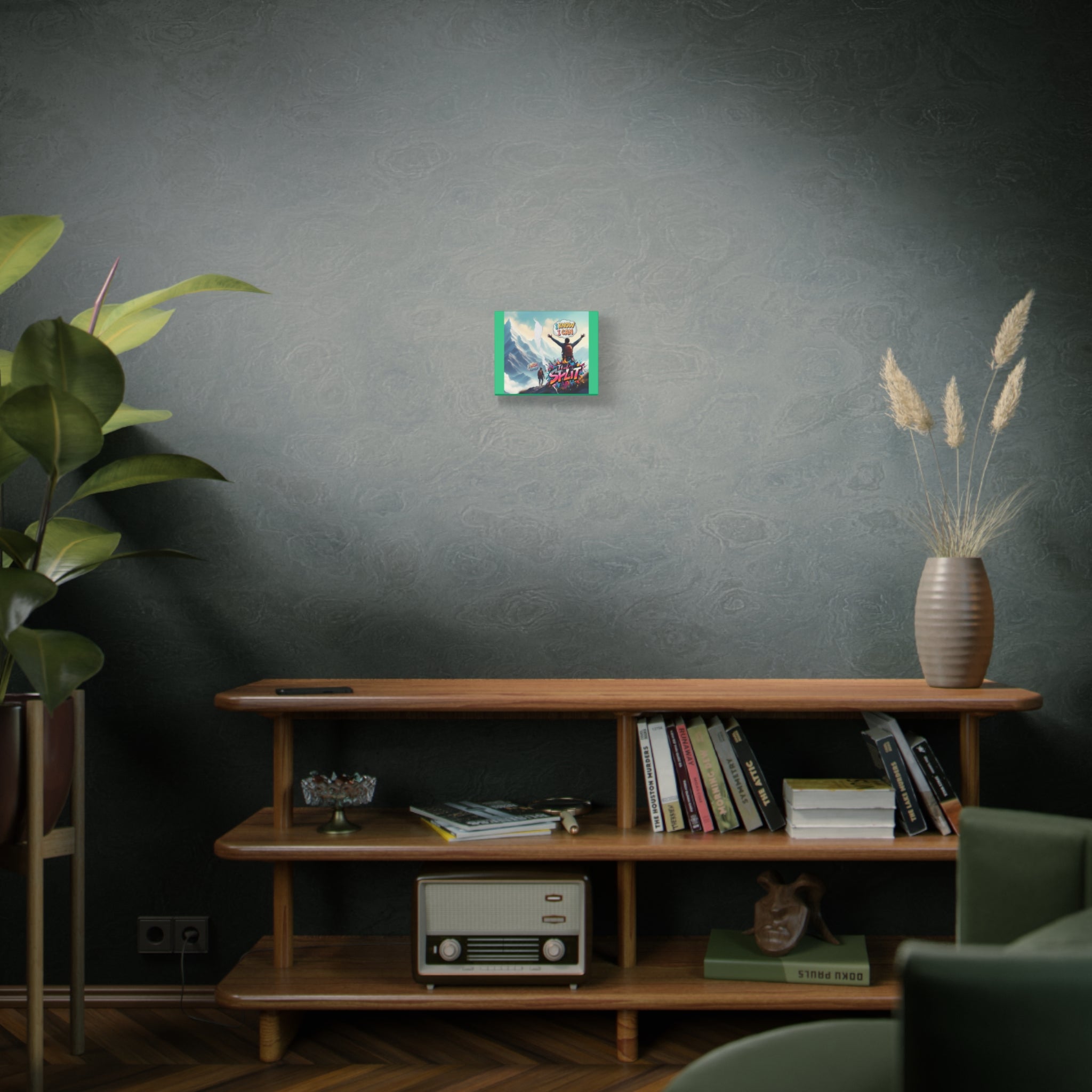 Motivational Mountain Matte Canvas Wall Art — "I Know I Can / The Split"